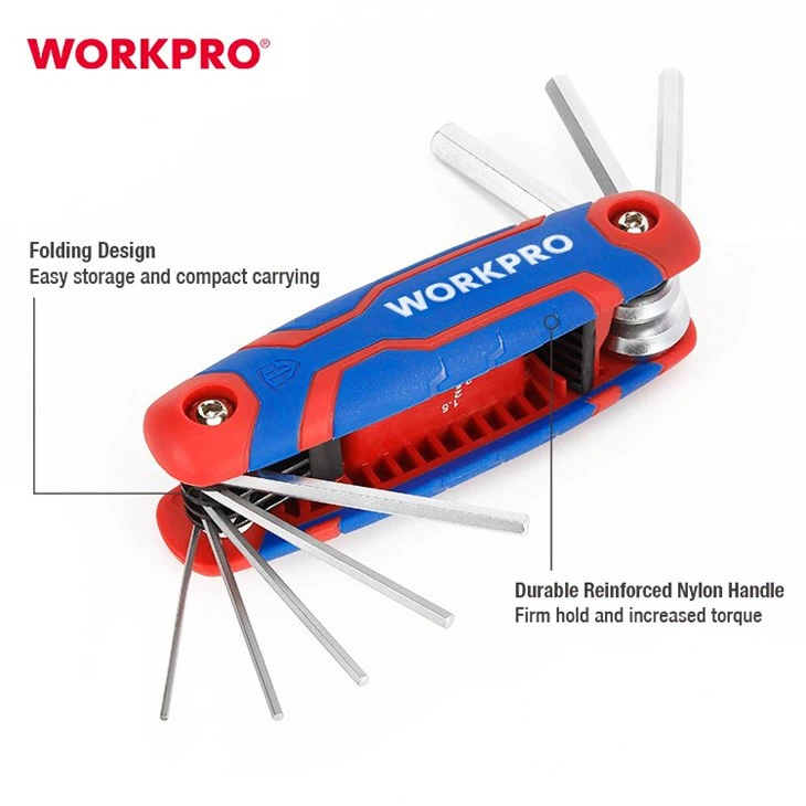 8PC METRIC FOLDING HEX KEY